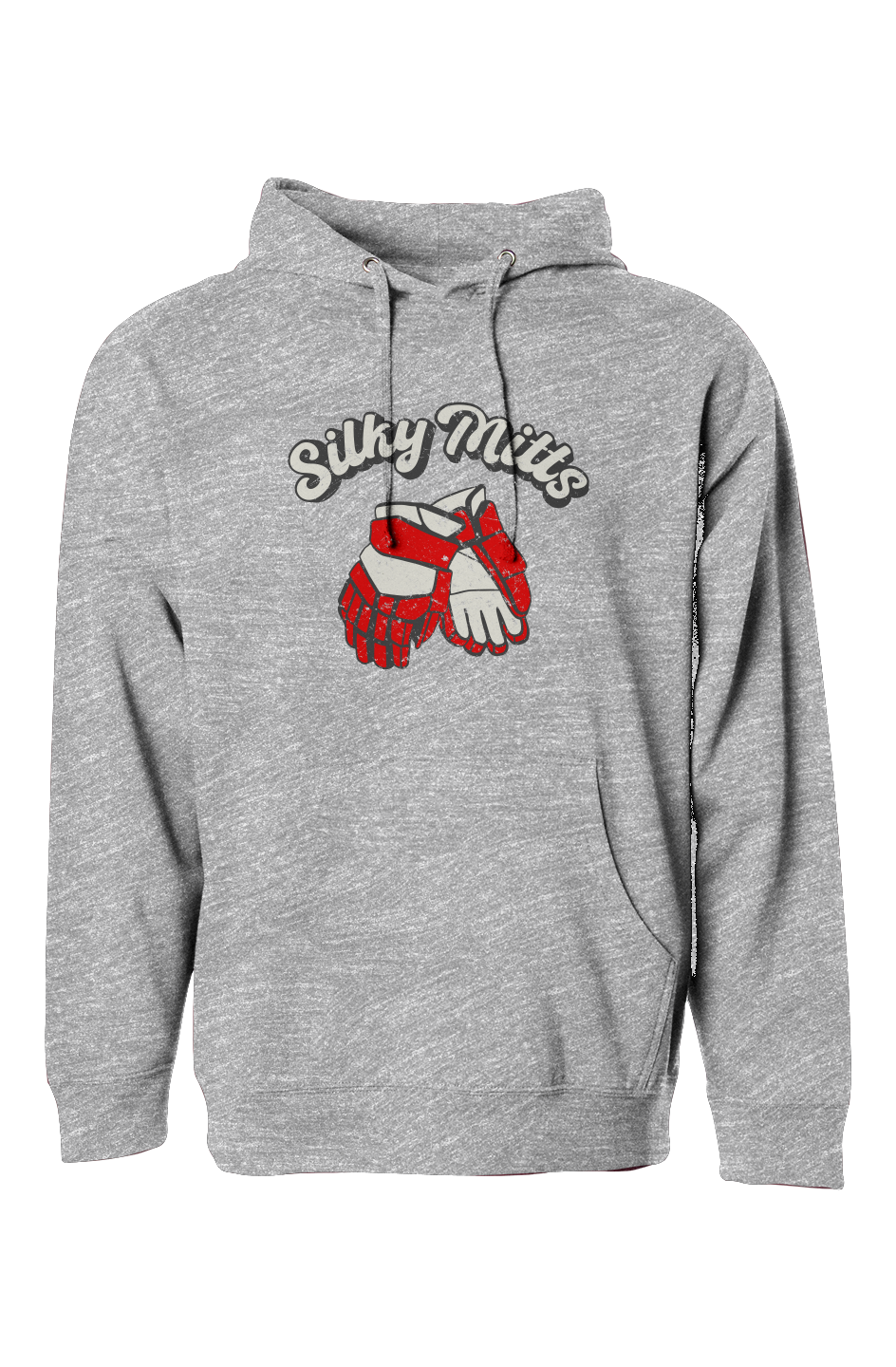 The Bench Boss Silky Mitts Hoodie Grey | Barn Garb Hockey Threads