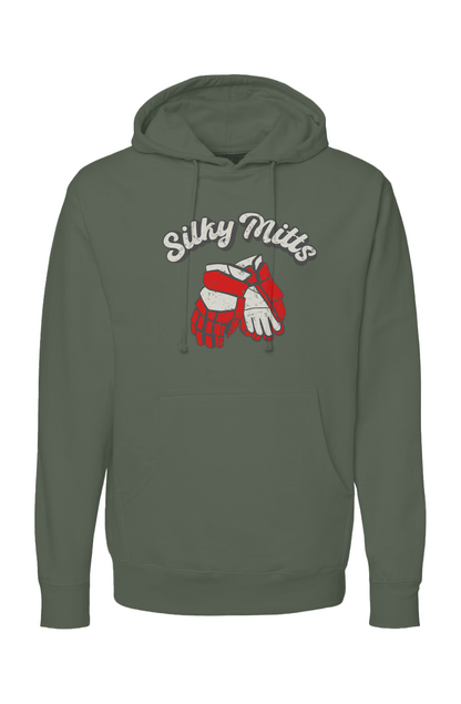 The Bench Boss Silky Mitts Hoodie Military Green | Barn Garb Hockey Threads