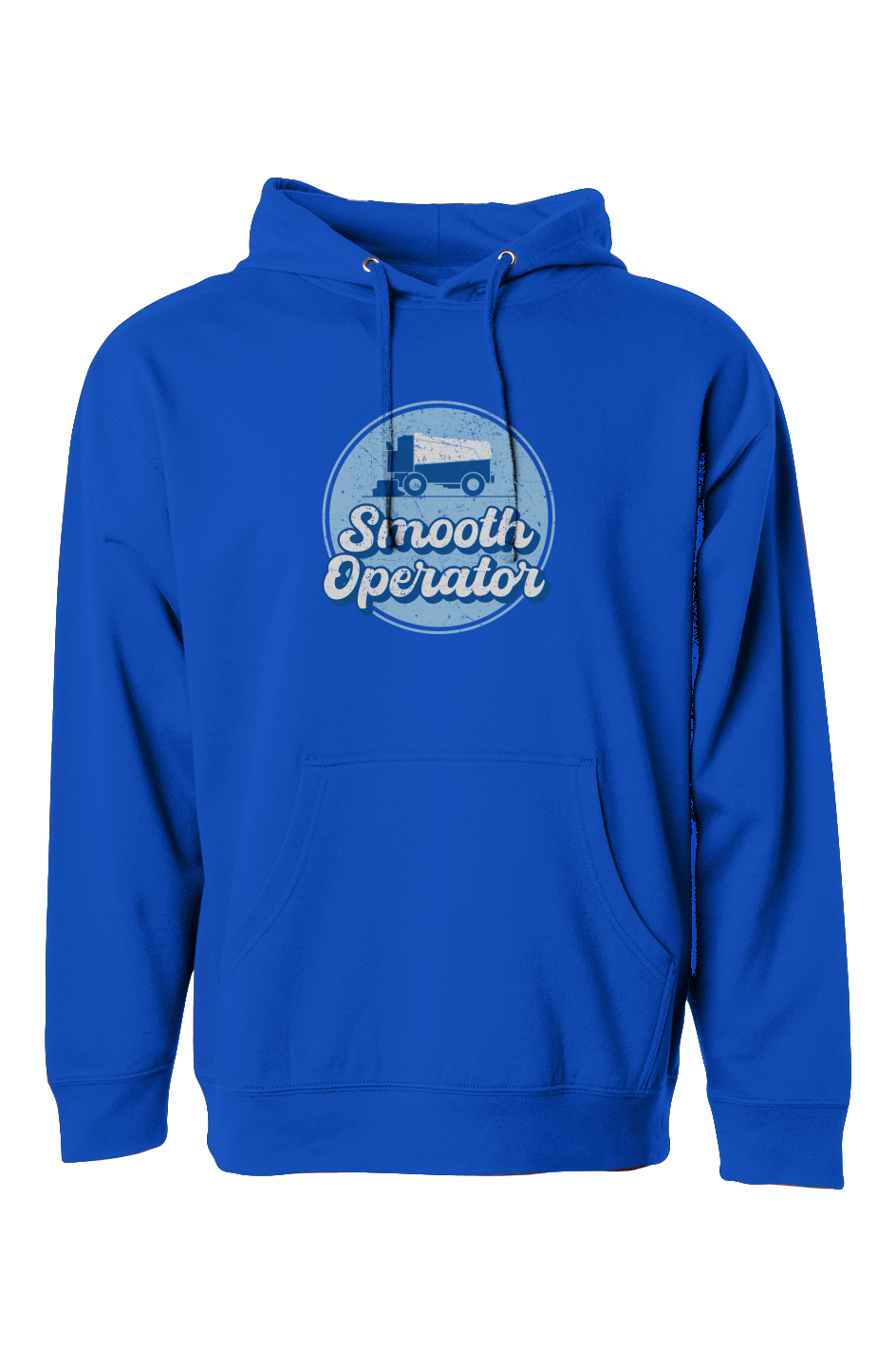 The Bench Boss Smooth Operator Rink Badge Hoodie Royal Blue | Barn Garb Hockey Threads