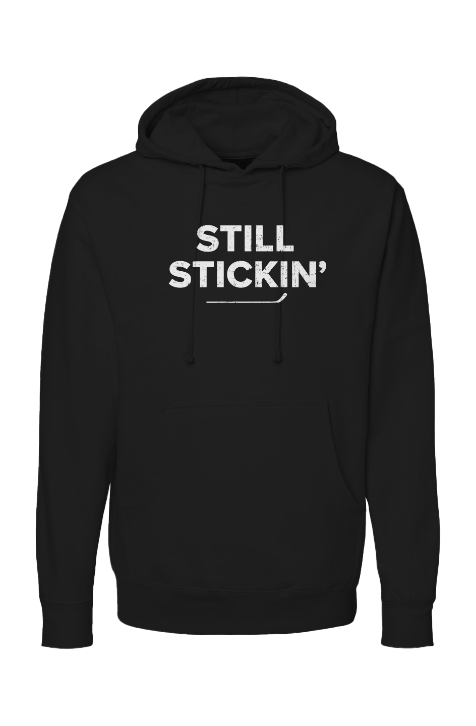 The Bench Boss Still Stickin' Hoodie Black | Barn Garb Hockey Threads