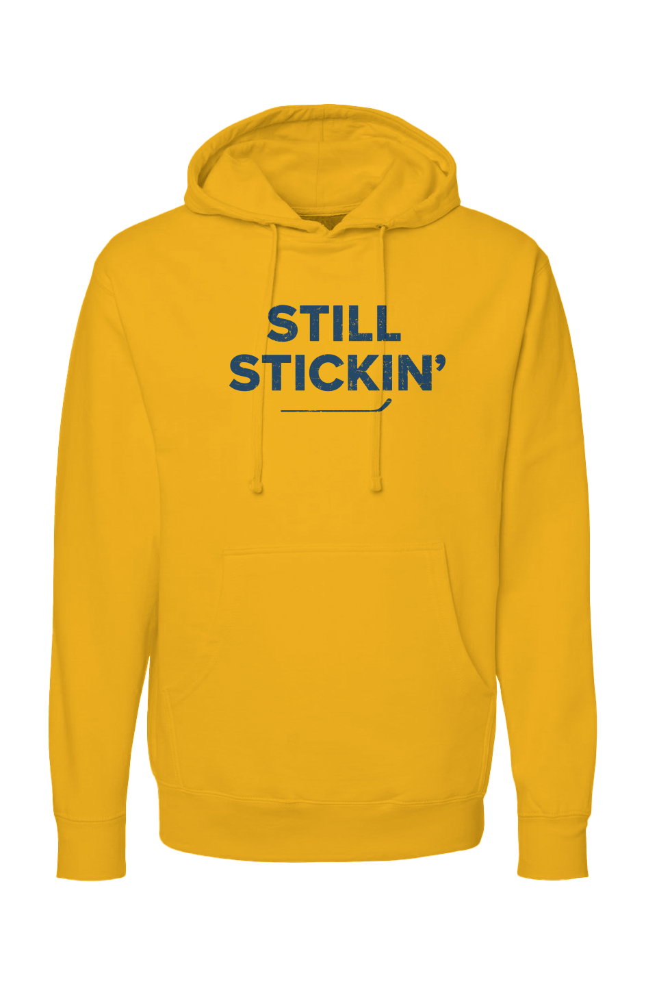 The Bench Boss Still Stickin' Hoodie Gold | Barn Garb Hockey Threads