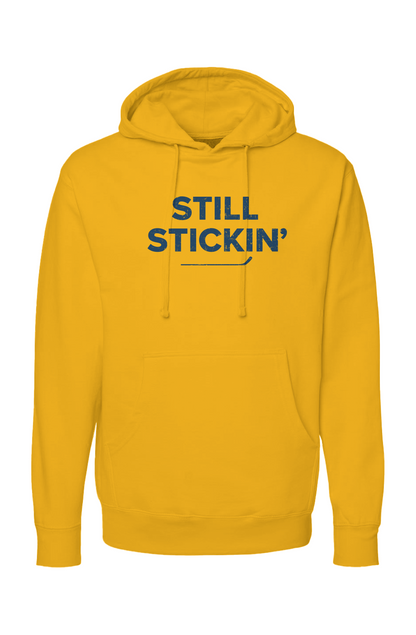The Bench Boss Still Stickin' Hoodie Gold | Barn Garb Hockey Threads