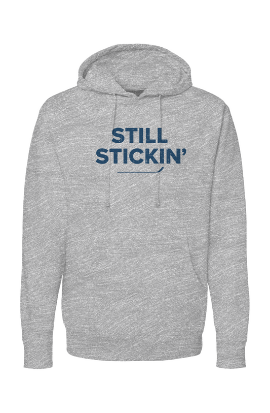 The Bench Boss Still Stickin' Hoodie Grey | Barn Garb Hockey Threads
