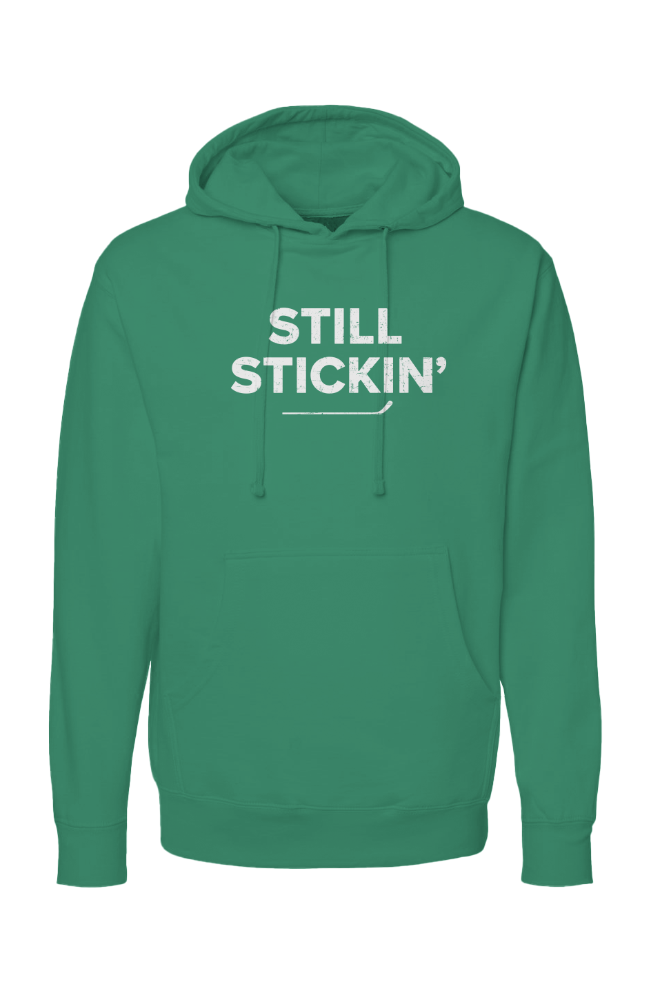 The Bench Boss Still Stickin' Hoodie Kelly Green | Barn Garb Hockey Threads