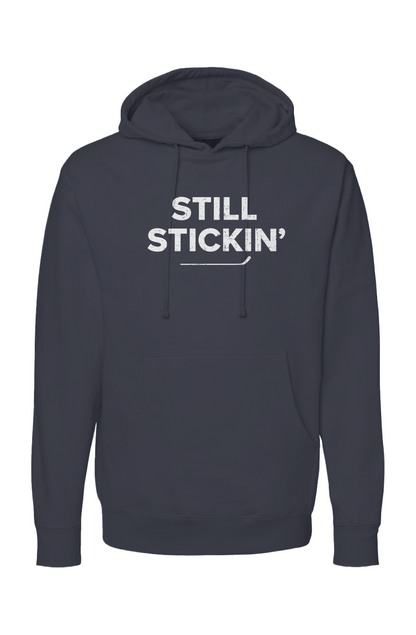 The Bench Boss Still Stickin' Hoodie Navy Blue | Barn Garb Hockey Threads