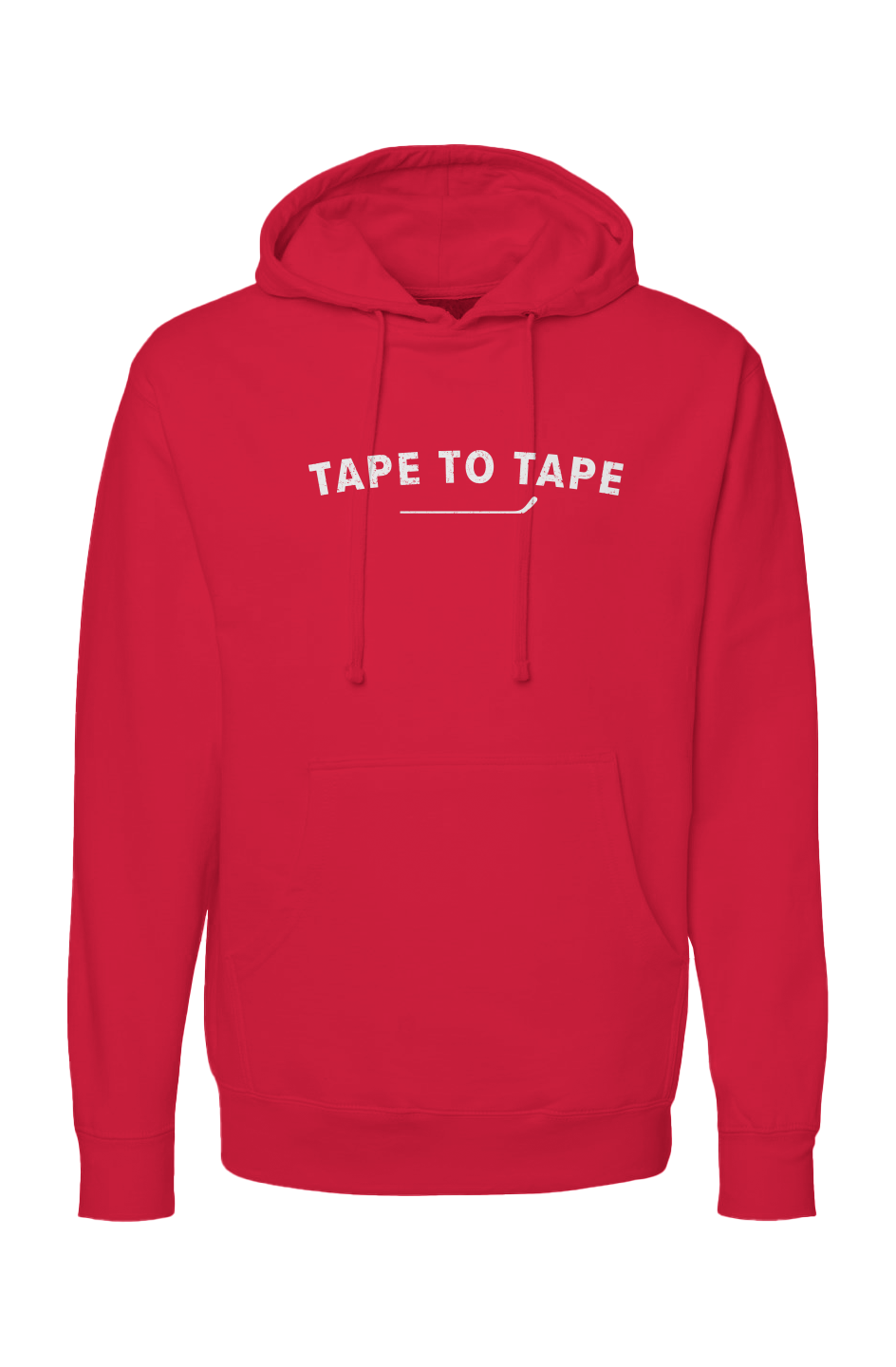 The Bench Boss Tape to Tape Hoodie Red | Barn Garb Hockey Threads