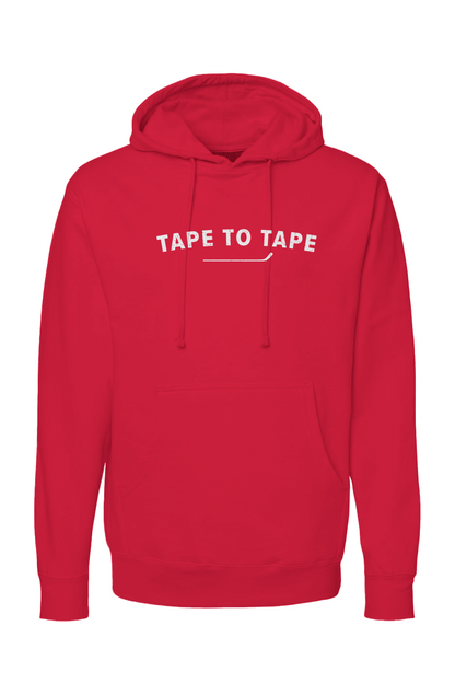 The Bench Boss Tape to Tape Hoodie Red | Barn Garb Hockey Threads