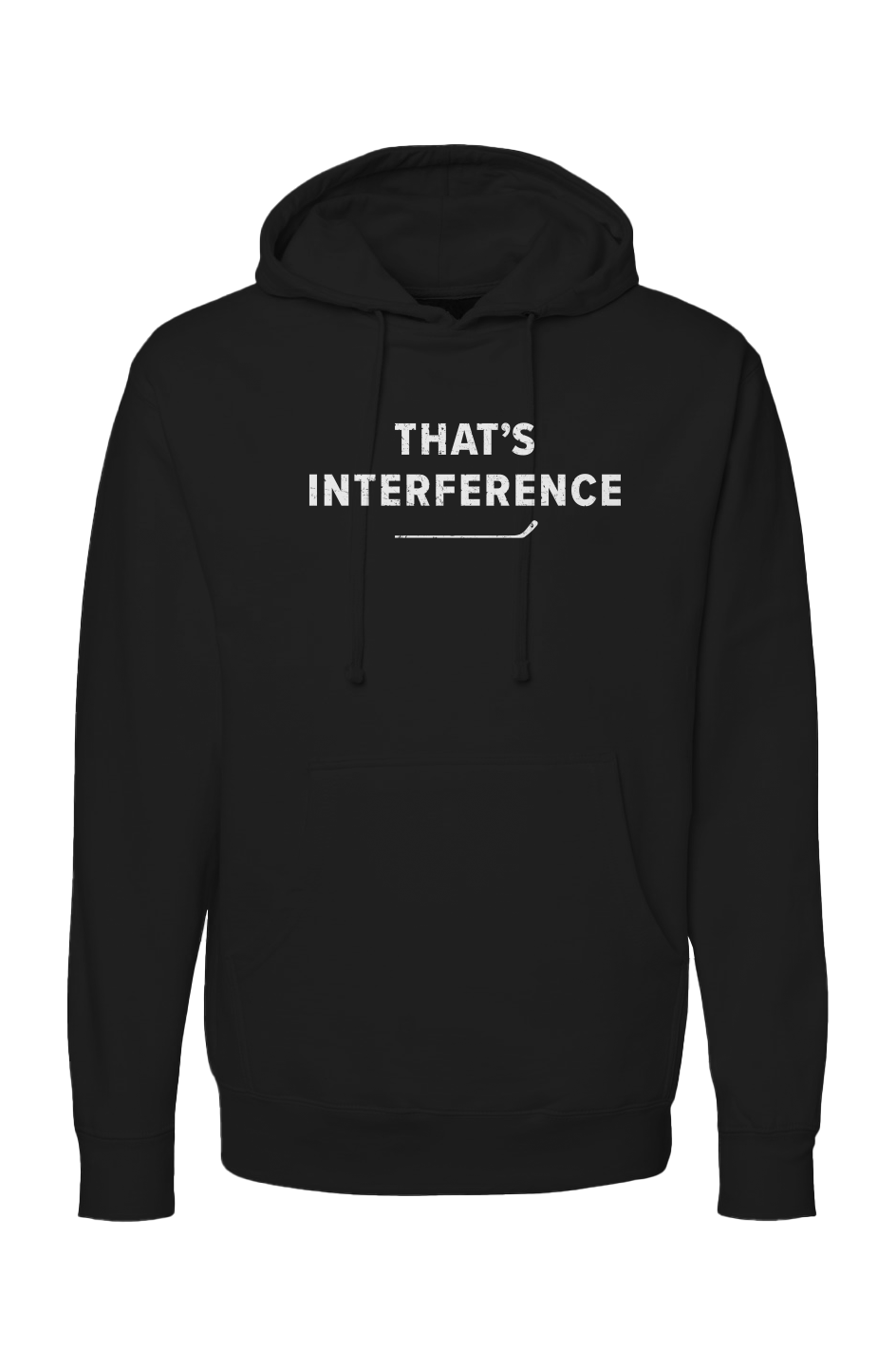 The Bench Boss That's Interference Hoodie Black | Barn Garb Hockey Threads