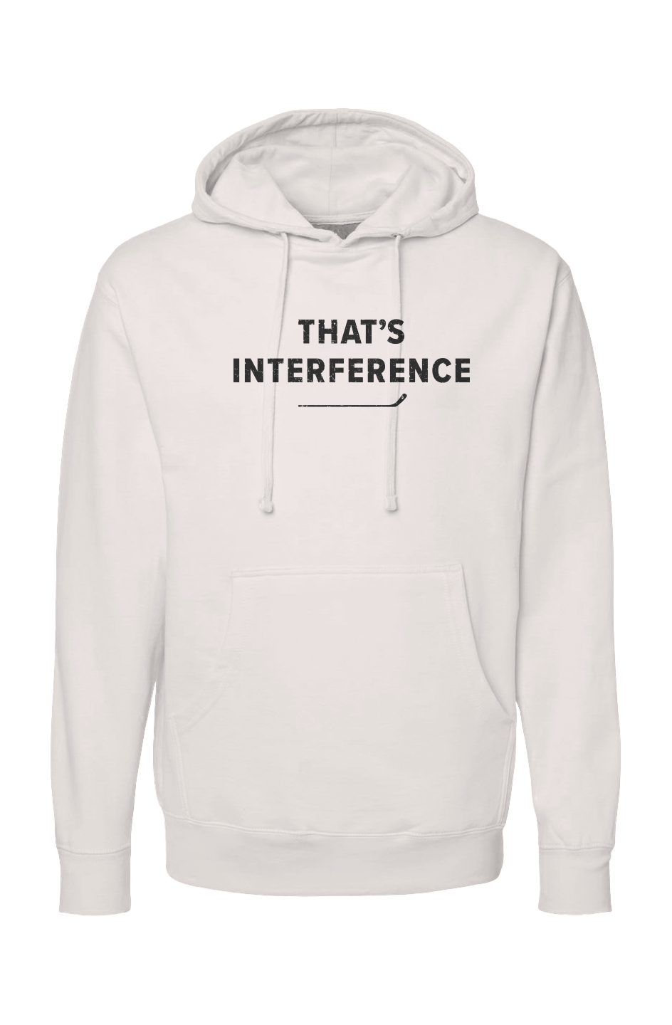 The Bench Boss That's Interference Hoodie Bone | Barn Garb Hockey Threads