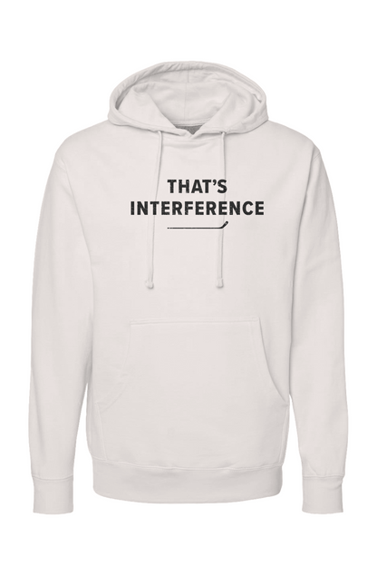 The Bench Boss That's Interference Hoodie Bone | Barn Garb Hockey Threads