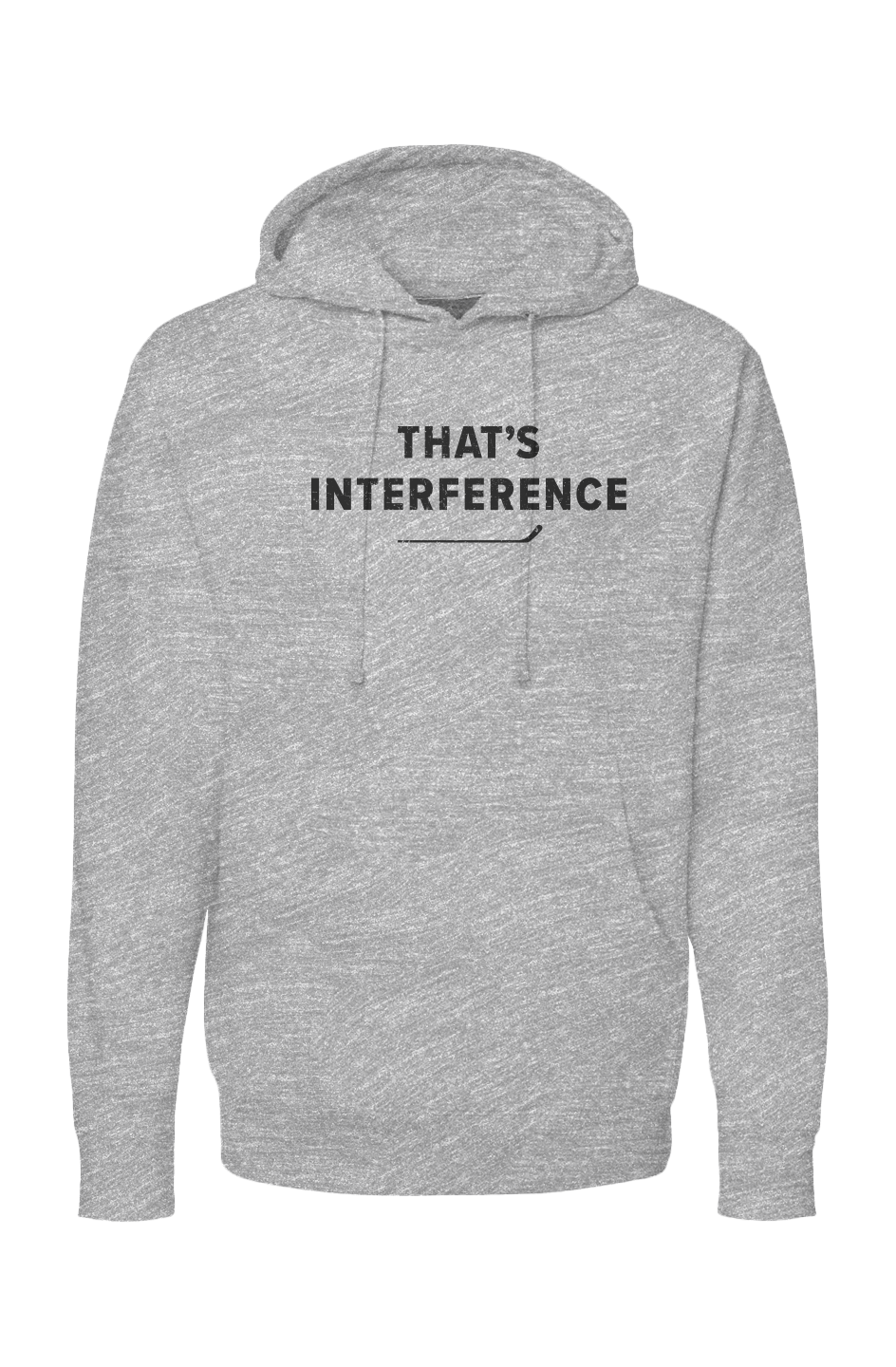 The Bench Boss That's Interference Hoodie Grey Barn Garb Hockey Threads