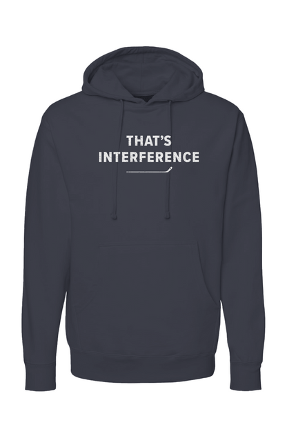 The Bench Boss That's Interference Hoodie Navy Blue | Barn Garb Hockey Threads
