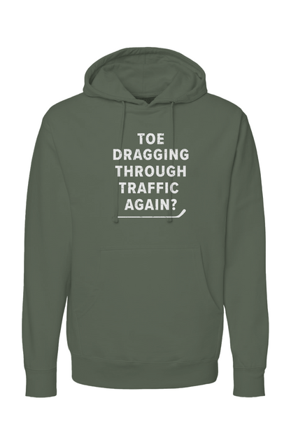 The Bench Boss Traffic Hoodie Military Green | Barn Garb Hockey Threads
