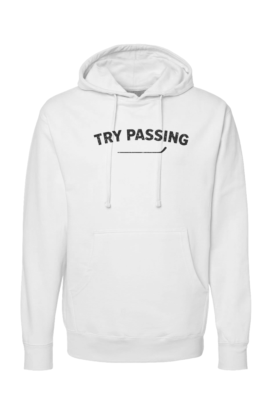 The Bench Boss Try Passing Hoodie Try Passing | Barn Garb Hockey Threads
