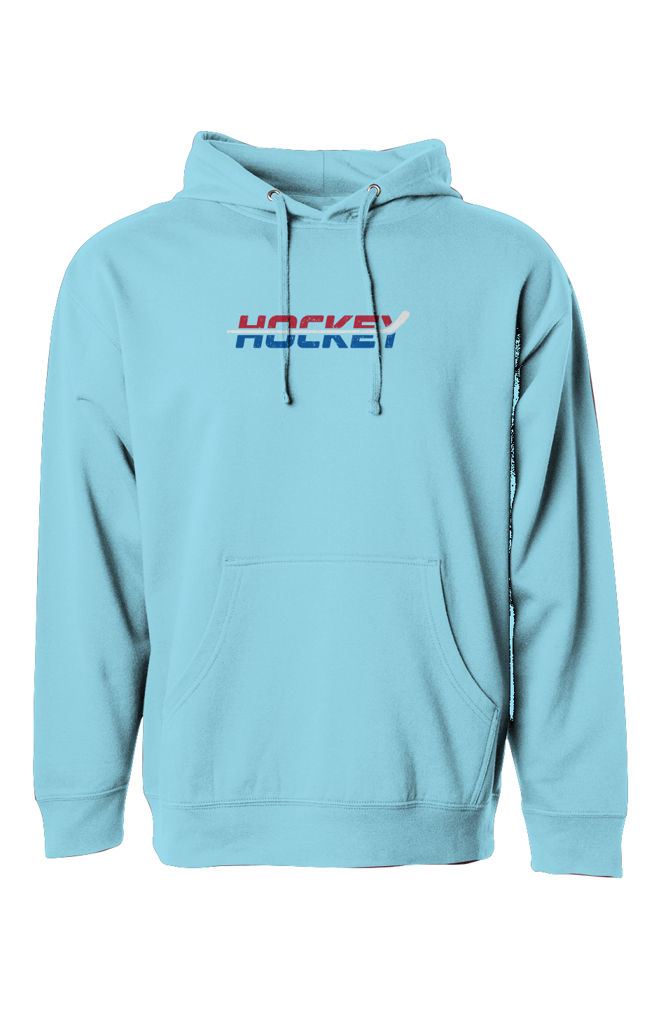 The Bench Boss USA Patriotic Hockey Hoodie Aqua Blue | Barn Garb Hockey Threads