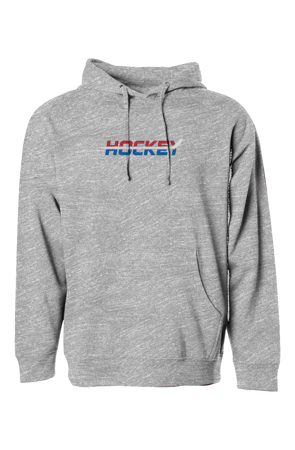 The Bench Boss USA Patriotic Hockey Hoodie Grey | Barn Garb Hockey Threads