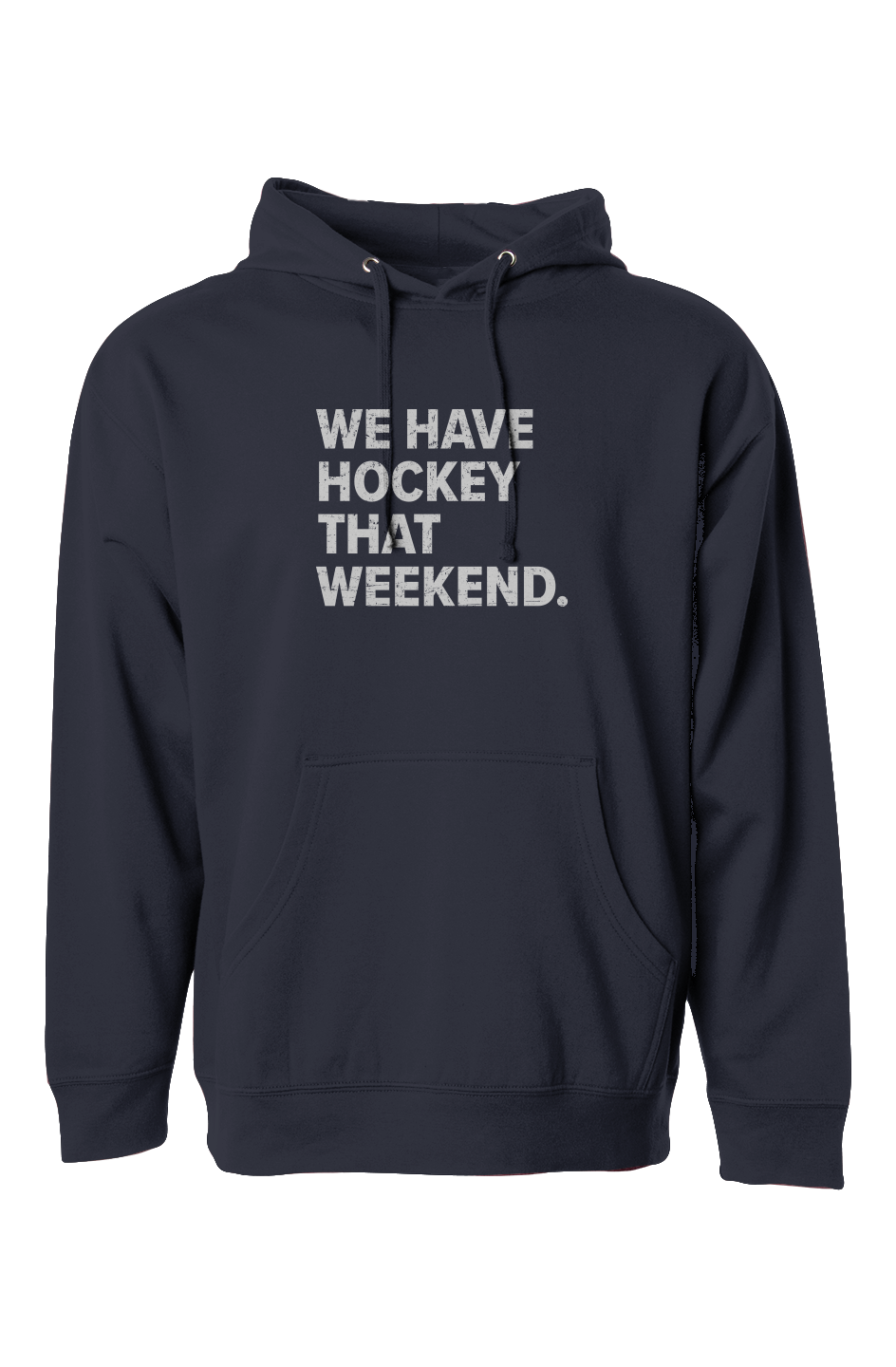 The Bench Boss We Have Hockey That Weekend Hoodie Navy | Barn Garb Hockey Threads