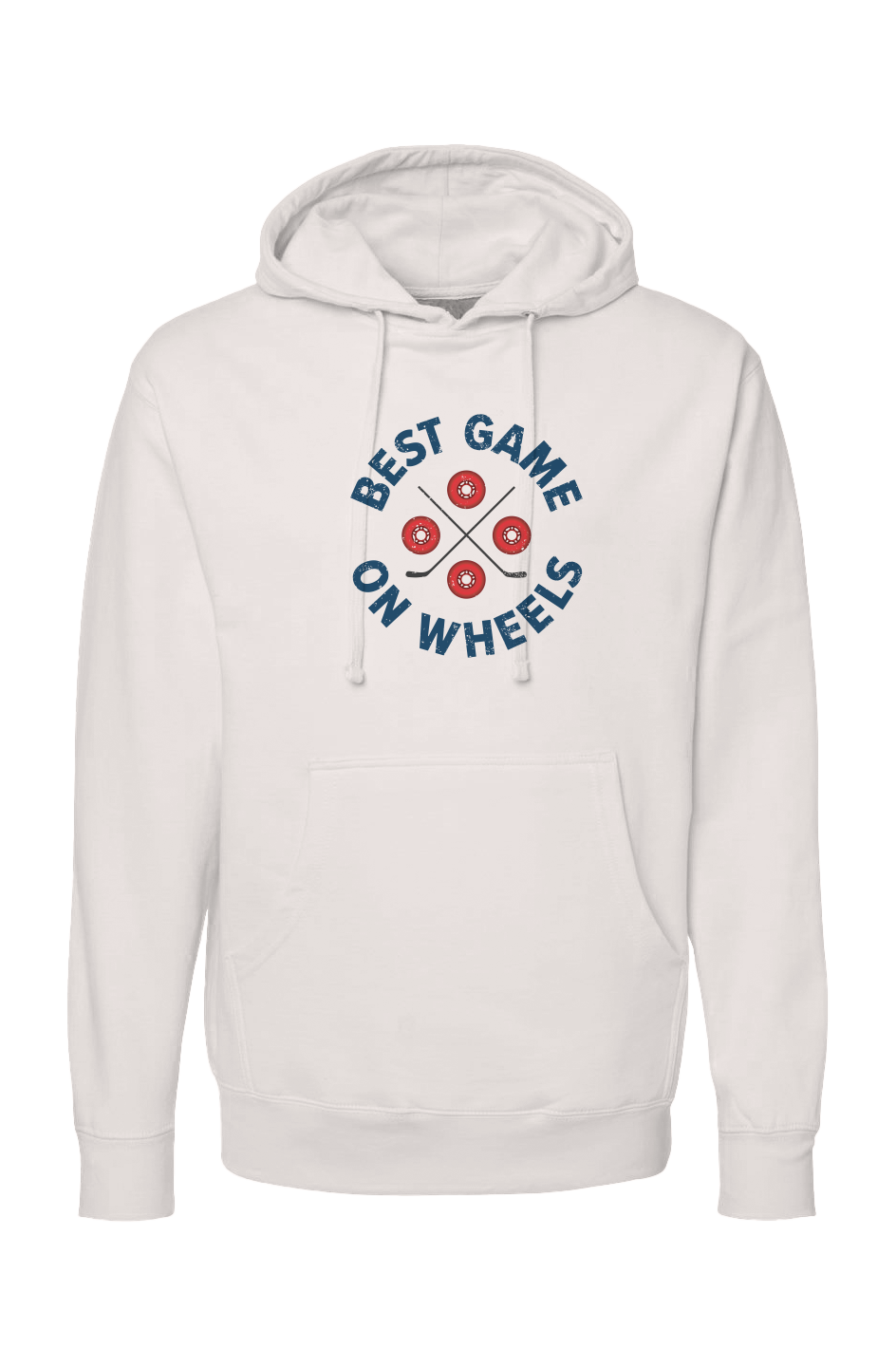The Bench Boss Wheels and Sticks Hoodie Bone | Barn Garb Hockey Threads