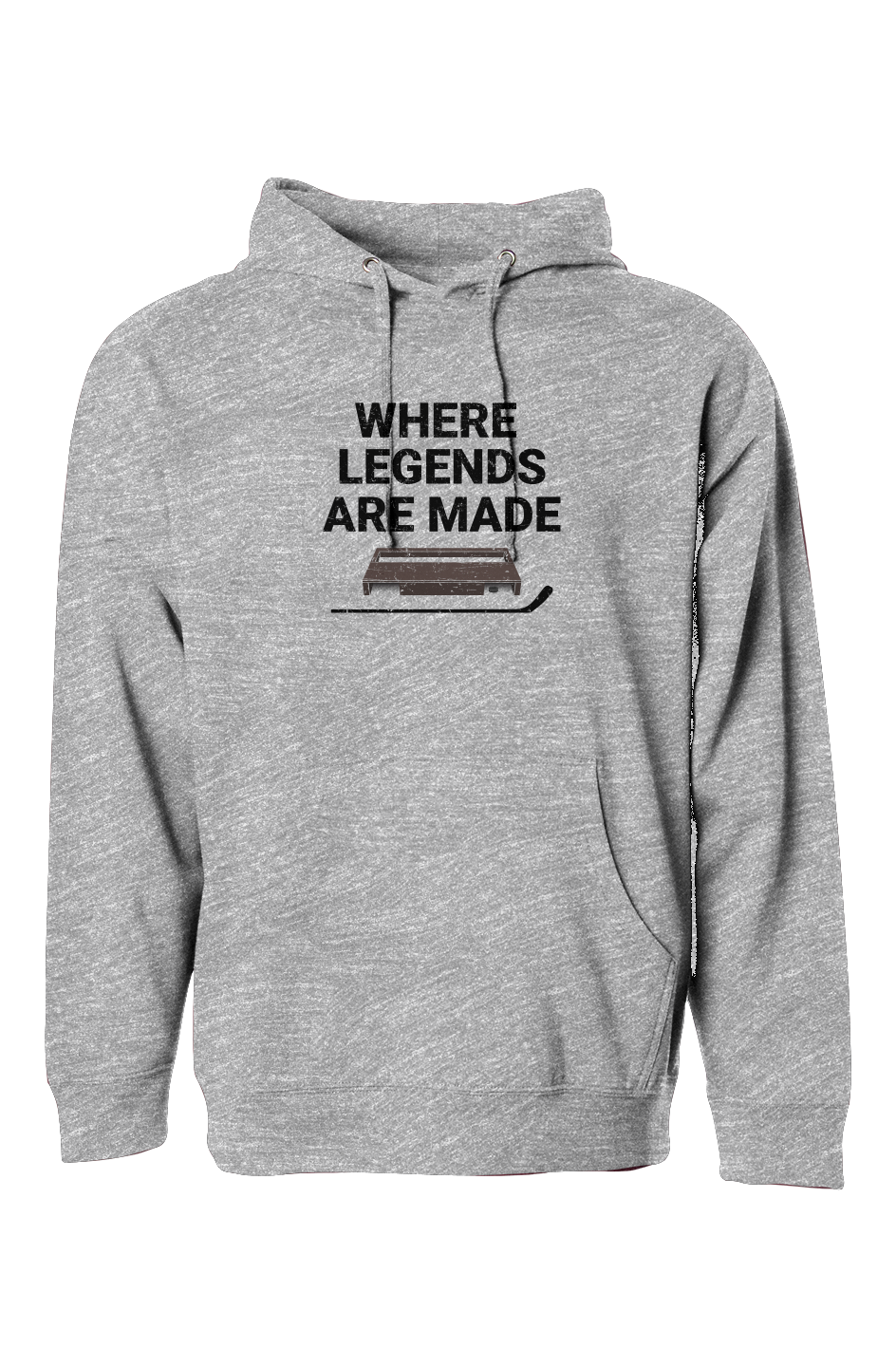 The Bench Boss Where Legends Are Made Hoodie Grey | Barn Garb Hockey Threads
