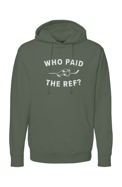 The Bench Boss Who Paid the Ref Hoodie Military Green | Barn Garb Hockey Threads