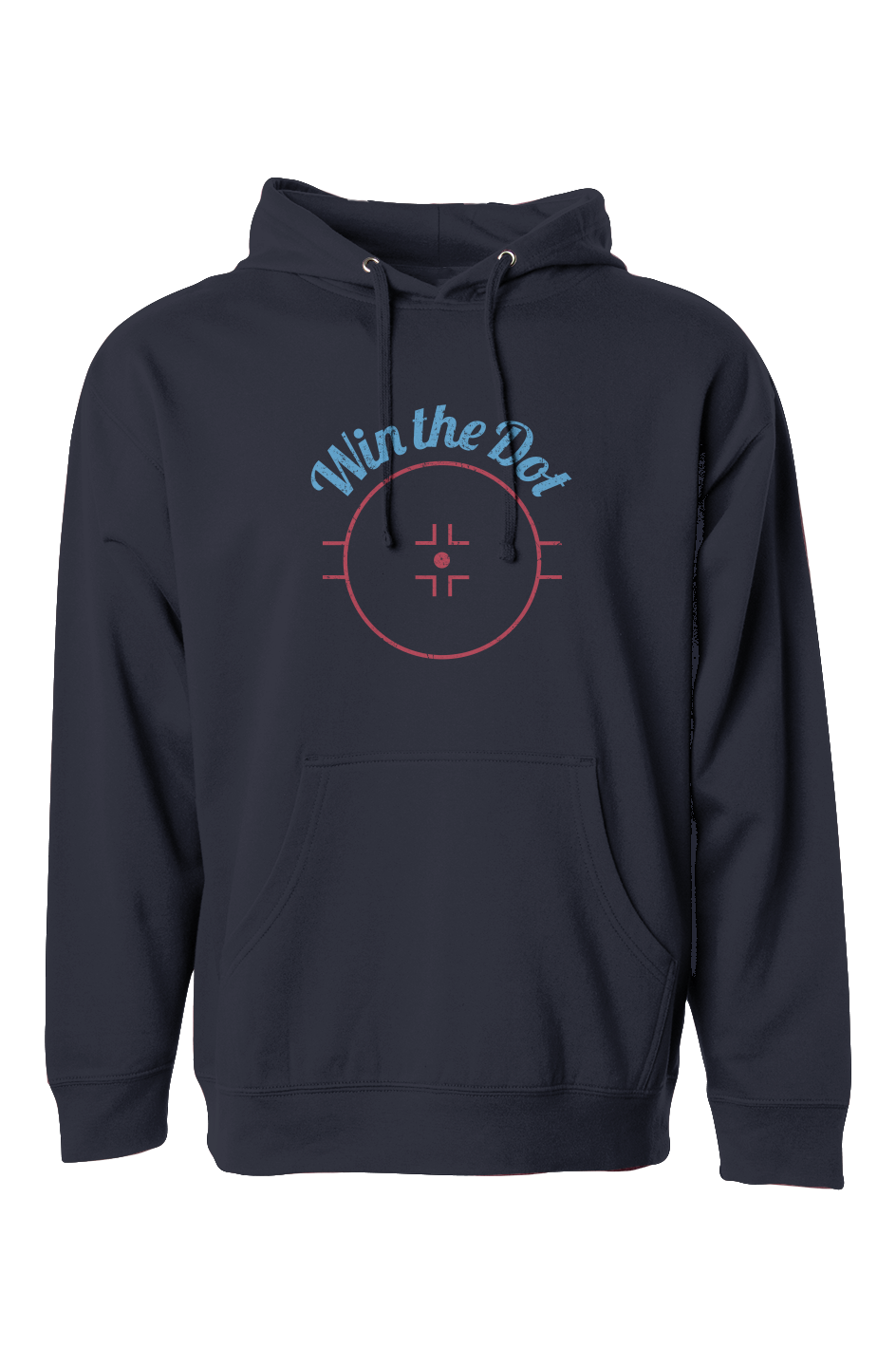 The Bench Boss Win the Dot Hoodie Navy Blue | Barn Garb Hockey Threads