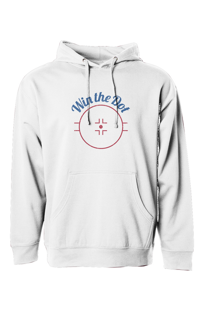 The Bench Boss Win the Dot Hoodie White | Barn Garb Hockey Threads