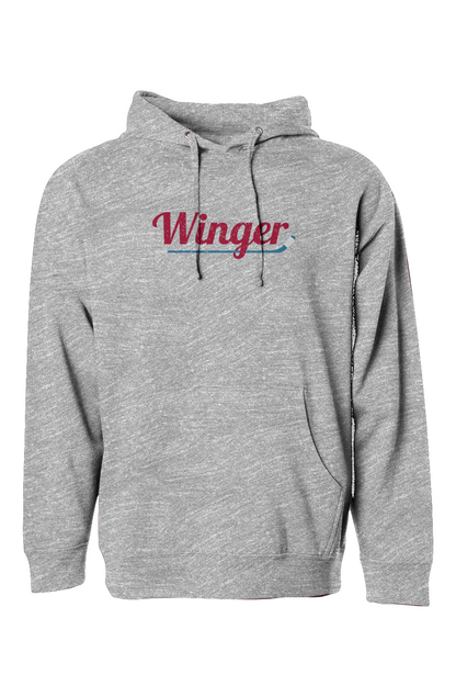 The Bench Boss Winger Hoodie Gray | Barn Garb Hockey Threads