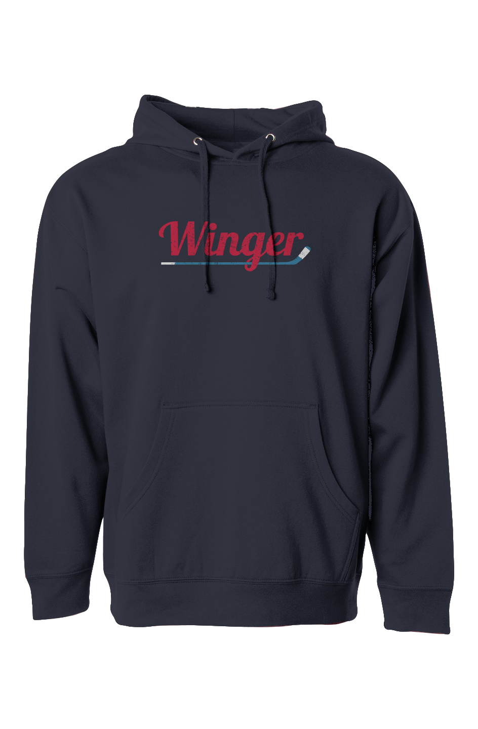 The Bench Boss Winger Hoodie Navy | Barn Garb Hockey Threads