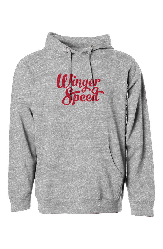 The Bench Boss Winger Speed Hoodie Grey | Barn Garb Hockey Threads
