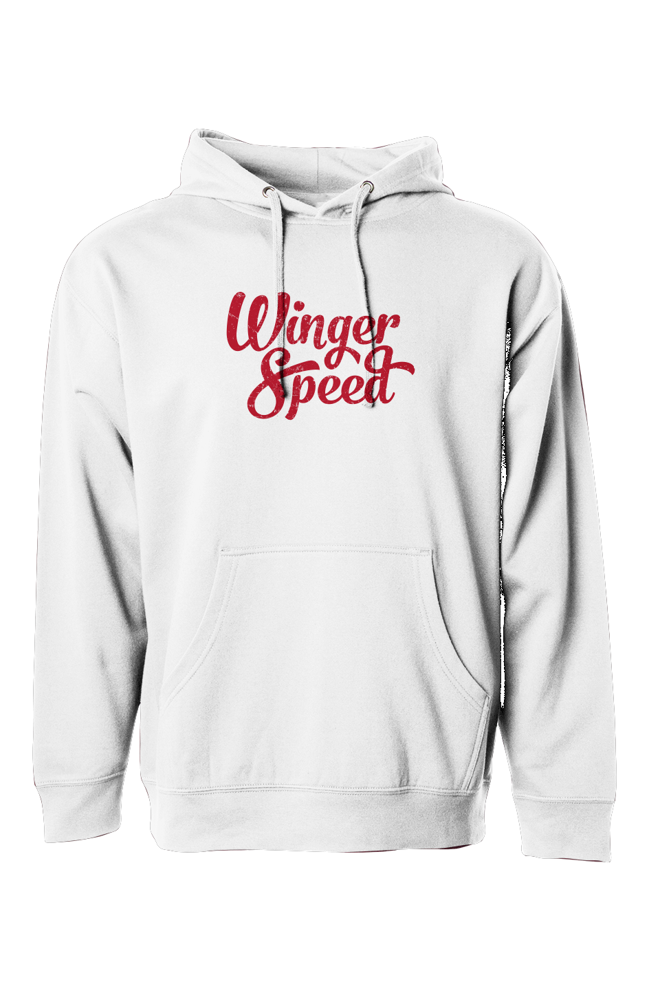 The Bench Boss Winger Speed Hoodie White | Barn Garb Hockey Threads