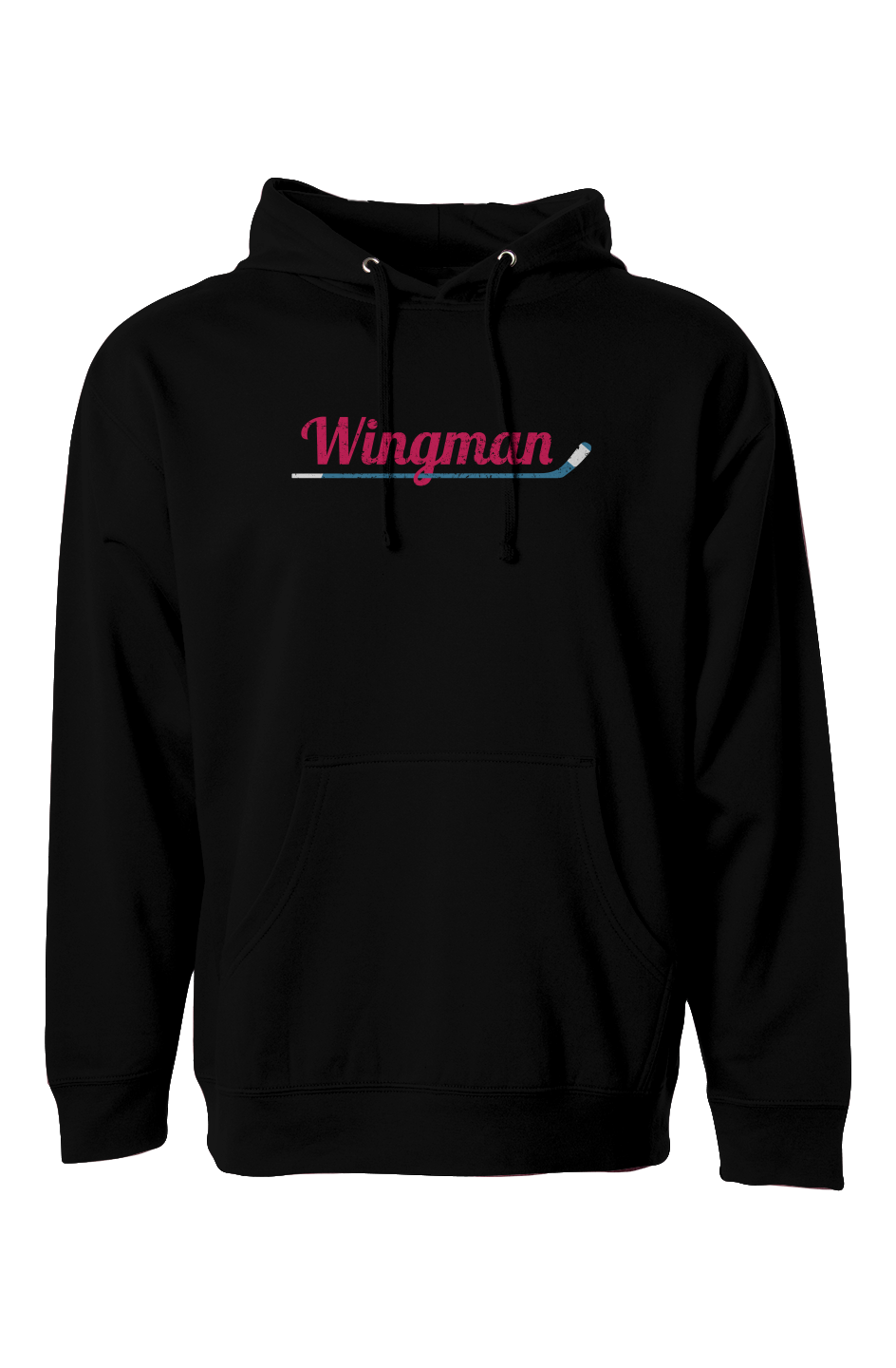 The Bench Boss Wingman Hoodie Black | Barn Garb Hockey Threads