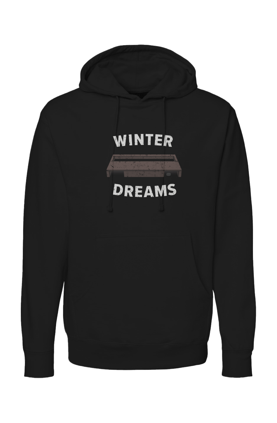 The Bench Boss Winter Dreams Hoodie Black | Barn Garb Hockey Threads