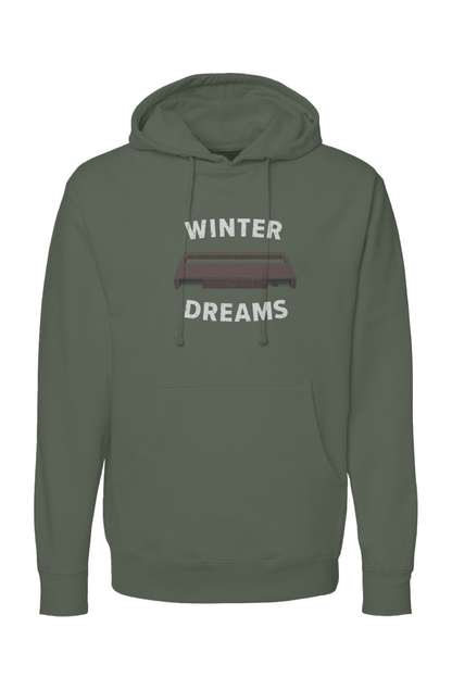 The Bench Boss Winter Dreams Hoodie Military Green | Barn Garb Hockey Threads