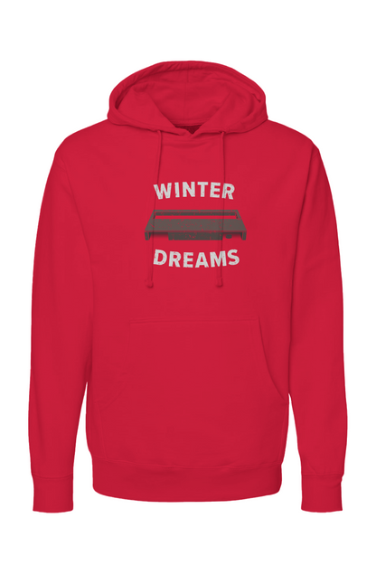 The Bench Boss Winter Dreams Hoodie Red | Barn Garb Hockey Threads
