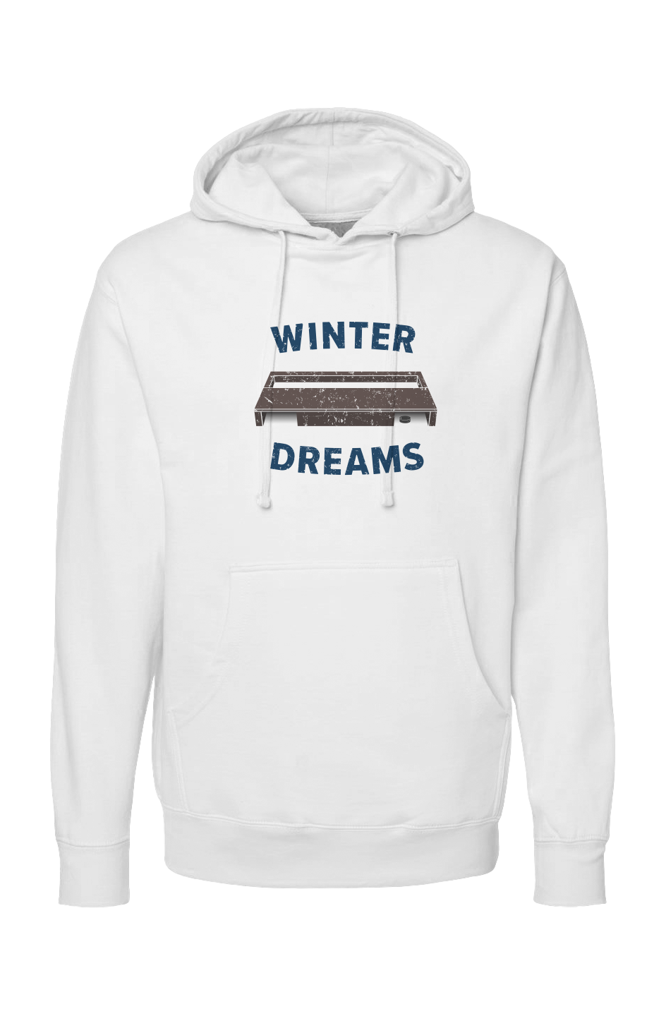 The Bench Boss Winter Dreams Hoodie White | Barn Garb Hockey Threads