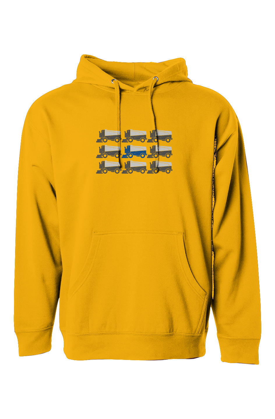 The Bench Boss Zamboni Nation Hoodie Gold | Barn Garb Hockey Threads