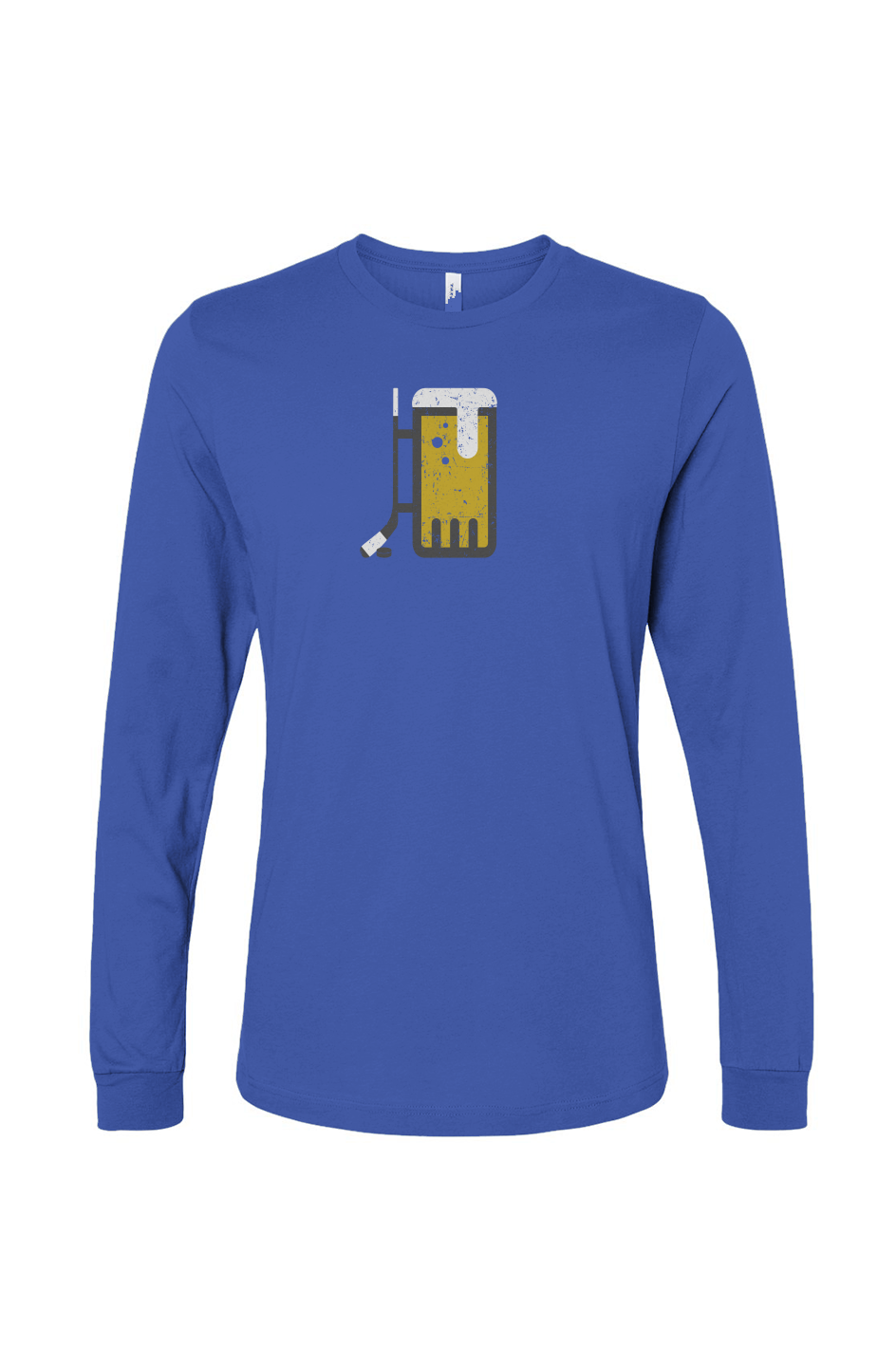 The Benchwarmer Bar Down Long Sleeve Royal Blue | Barn Garb Hockey Threads