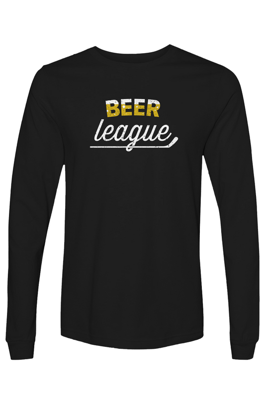 The Benchwarmer Beer League Long Sleeve Black | Barn Garb Hockey