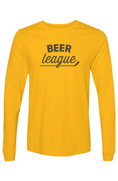 The Benchwarmer Beer League Long Sleeve Gold | Barn Garb Hockey