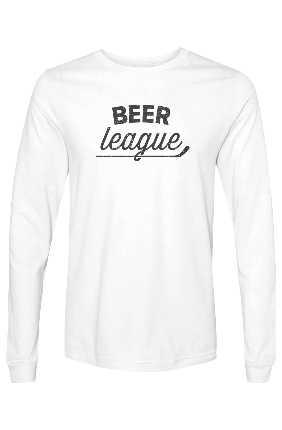 The Benchwarmer Beer League Long Sleeve White | Barn Garb Hockey