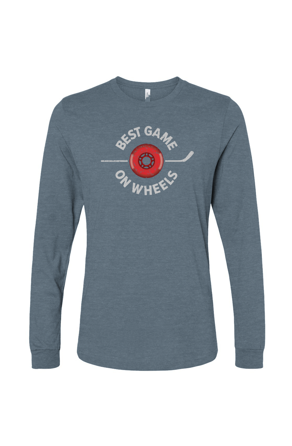 The Benchwarmer Best Game On Wheels Long Sleeve Slate | Barn Garb Hockey Threads
