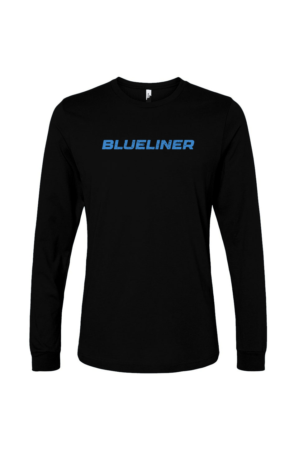 The Benchwarmer Blueliner Long Sleeve Black | Barn Garb Hockey Threads