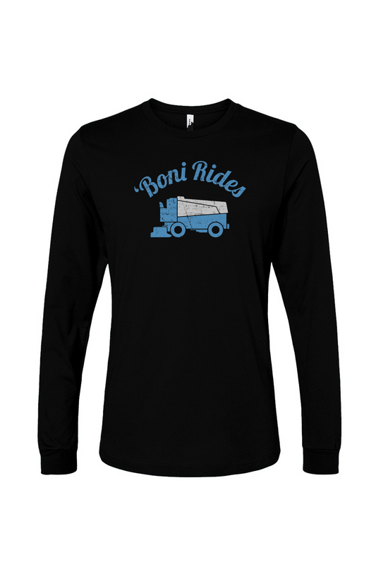 The Benchwarmer Boni' Rides Long Sleeve Black | Barn Garb Hockey Threads