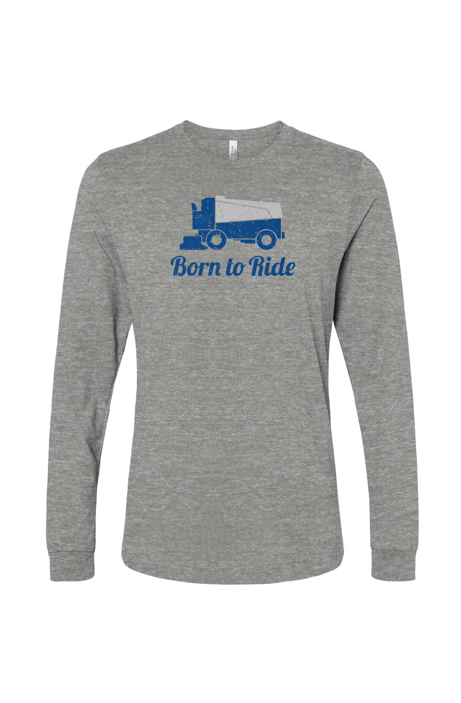 The Benchwarmer Born to Ride Long Sleeve Grey | Barn Garb Hockey Threads