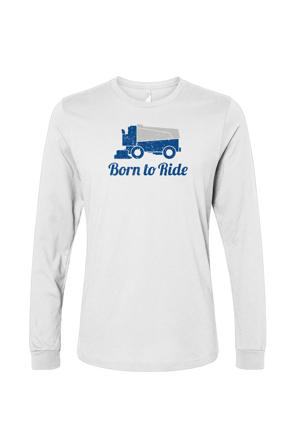 The Benchwarmer Born to Ride Long Sleeve White | Barn Garb Hockey Threads