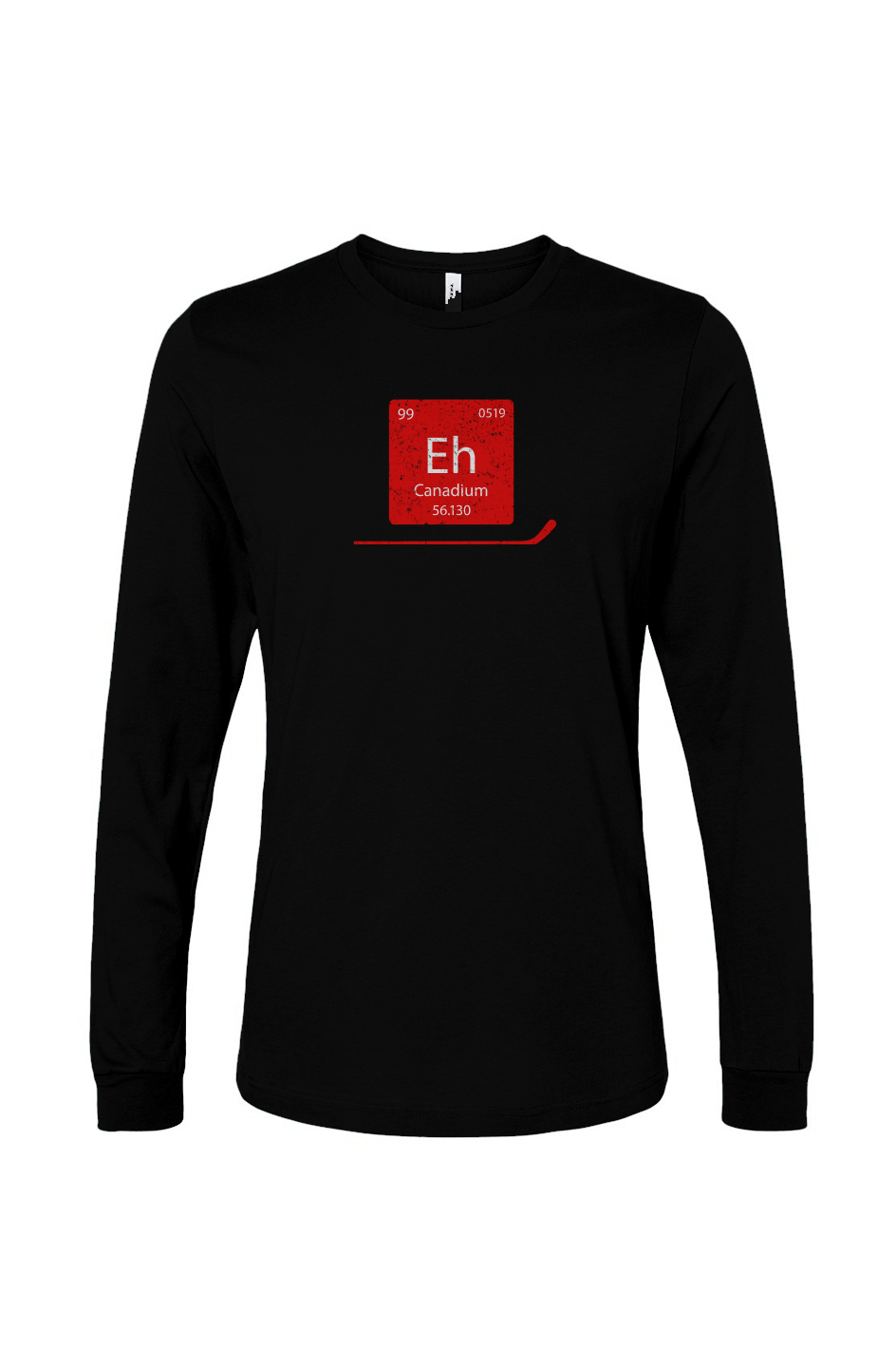 The Benchwarmer Canadium Long Sleeve Black | Barn Garb Hockey Threads