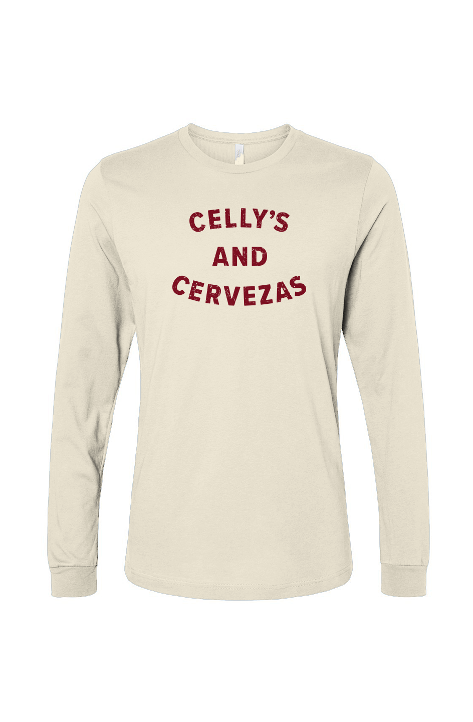 The Benchwarmer Celly's and Cervezas Long Sleeve Bone | Barn Garb Hockey Threads