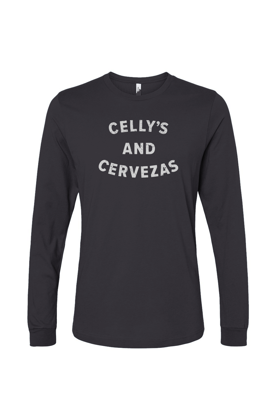 The Benchwarmer Celly's and Cervezas Long Sleeve Charcoal | Barn Garb Hockey Threads