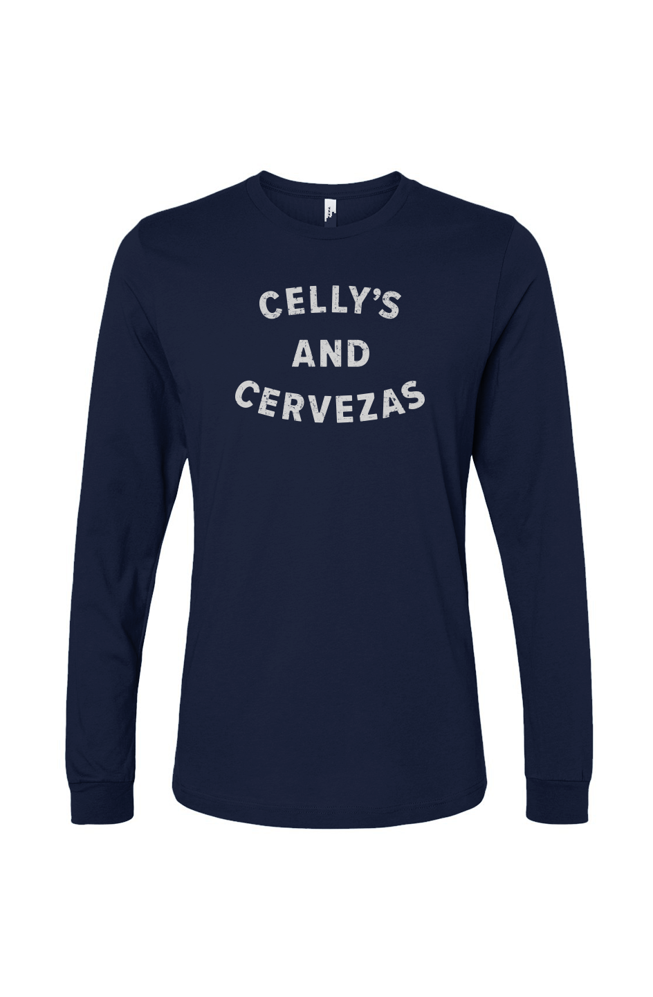 The Benchwarmer Celly's and Cervezas Long Sleeve Navy Blue | Barn Garb Hockey Threads
