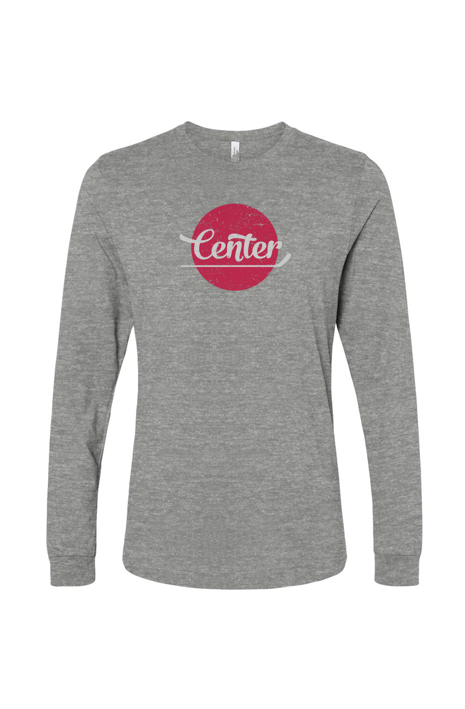 The Benchwarmer Center Dot Long Sleeve Grey | Barn Garb Hockey Threads